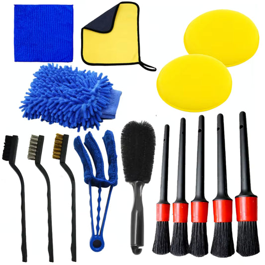 Car Detailing Brush Set – Interior & Exterior Cleaning Brushes