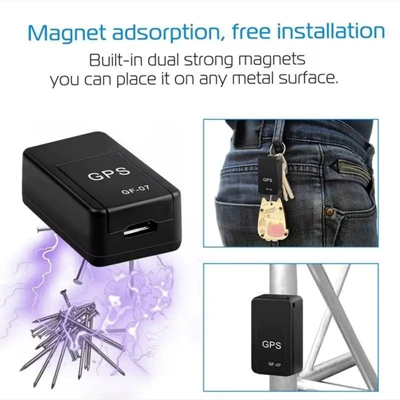 GF-07 Mini GPS Tracker – Magnetic Real-Time Vehicle & Asset Tracker 📍🚗