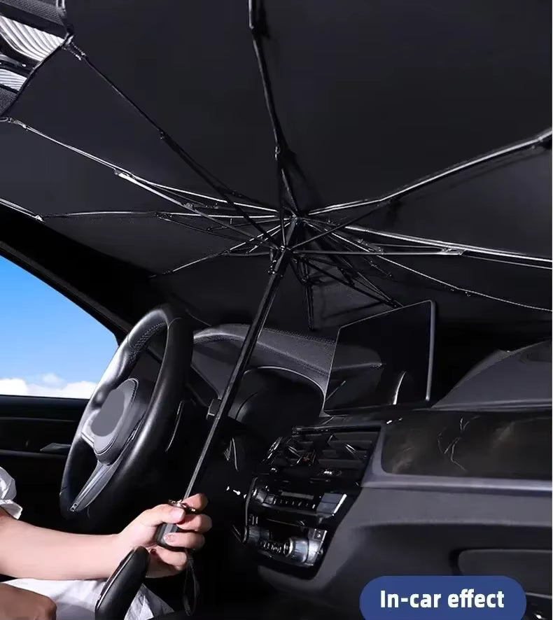 Car Windshield Sunshade Umbrella – Foldable UV Protection Sun Shield