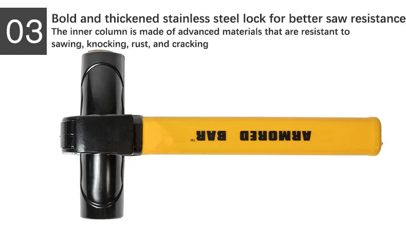 Steering Wheel Anti-Theft Lock – High Visibility Vehicle Security Lock