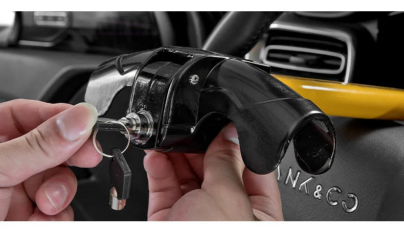 Steering Wheel Anti-Theft Lock – High Visibility Vehicle Security Lock