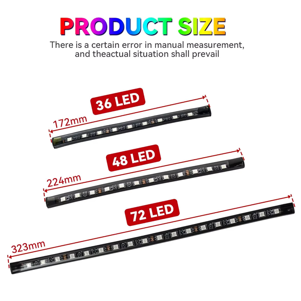 RGB Car Interior Ambient Light Strip – Music &amp; Remote Control
