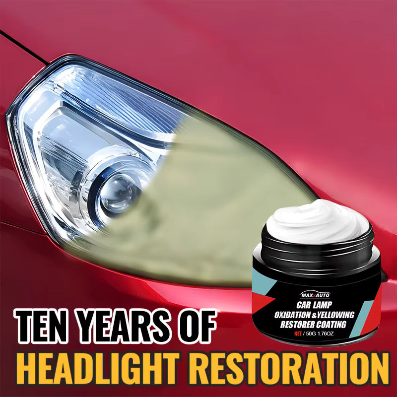 Car Headlight Polish – Headlight Restoration Cleaner for Yellowed & Cloudy Lights