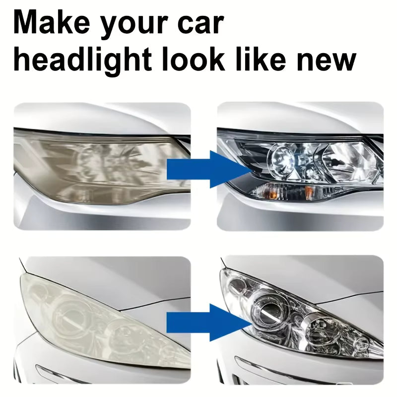 Car Headlight Polish – Headlight Restoration Cleaner for Yellowed & Cloudy Lights