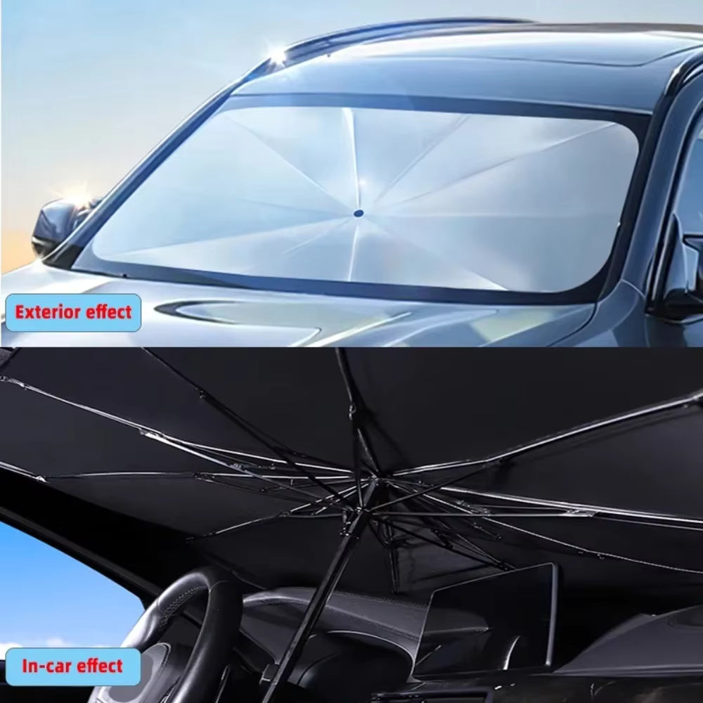 Car Windshield Sunshade Umbrella – Foldable UV Protection Sun Shield