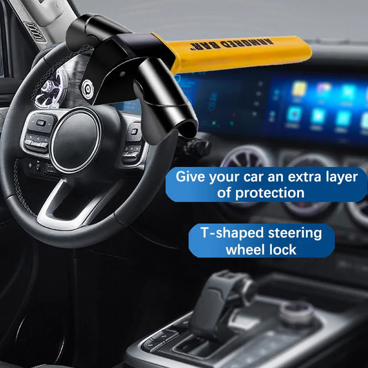 Steering Wheel Anti-Theft Lock – High Visibility Vehicle Security Lock
