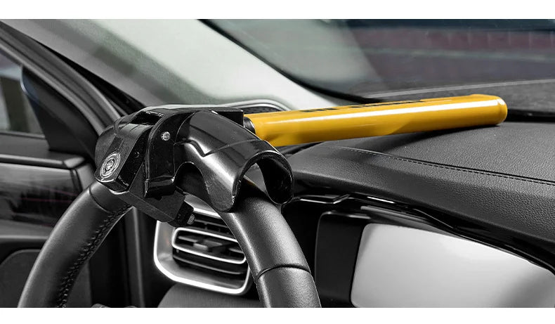 Steering Wheel Anti-Theft Lock – High Visibility Vehicle Security Lock