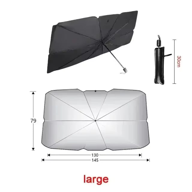 Car Windshield Sunshade Umbrella – Foldable UV Protection Sun Shield
