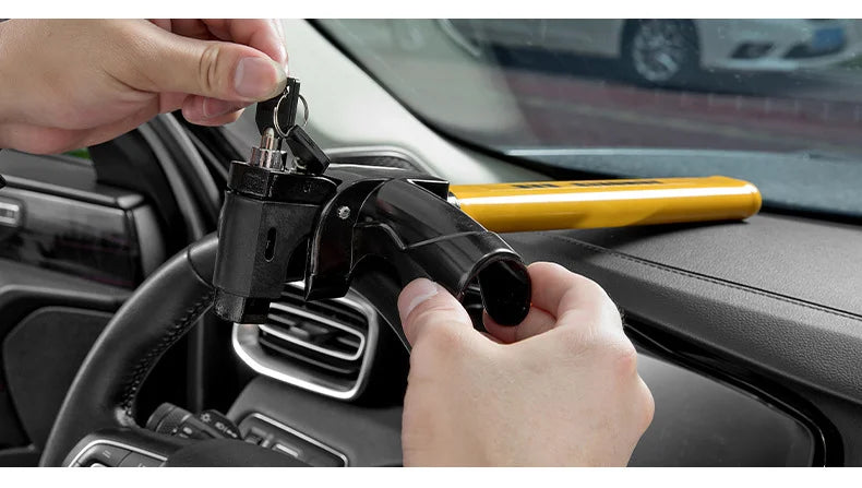 Steering Wheel Anti-Theft Lock – High Visibility Vehicle Security Lock