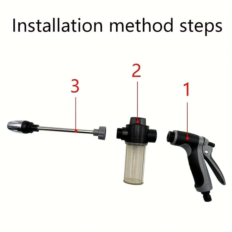 High-Pressure Car Wash Water Gun – Multifunctional Garden Hose Nozzle