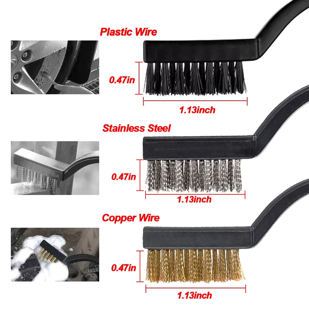 Car Detailing Brush Set – Interior & Exterior Cleaning Brushes